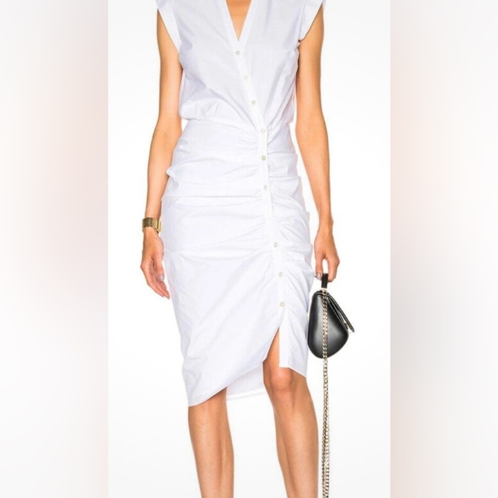 Veronica Beard V-Neck Midi Length Dress